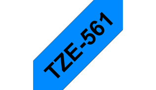 Brother Лента в кассете TZE-561 36-мм,  ламинированная, черный на синем фоне, 8 м.