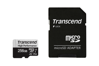 Карта памяти Transcend 256GB UHS-I U3 A2 microSD microSD w/ adapter R/W 100/85 MB/s